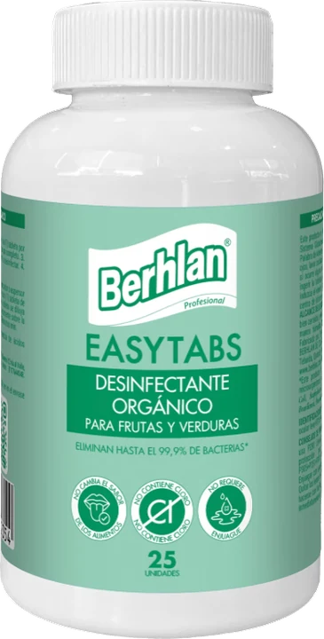 Desinfectante orgánico frutas y verduras, 25 tab