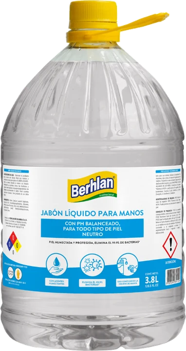 Jabón líquido de manos neutro, 3,8 L